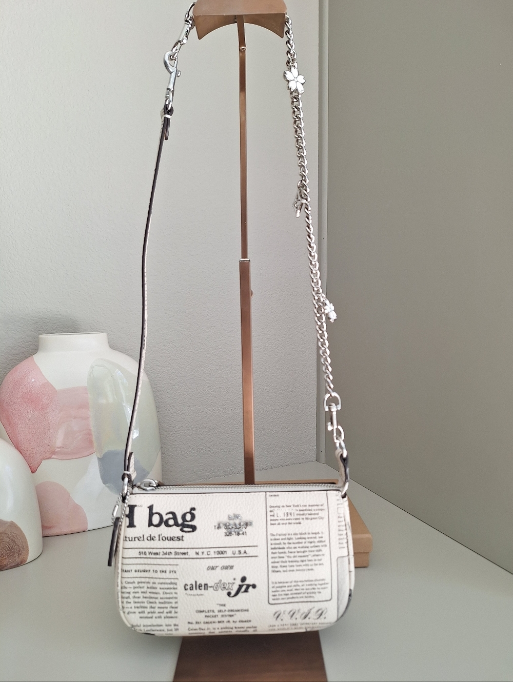 NWT Coach Nolita 19 With Newspaper Print CDC27 - Picture 6 of 11